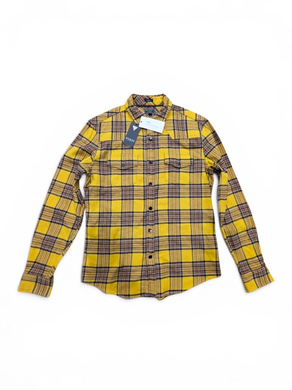 Guess Men's Canopy Plaid Western Shirt